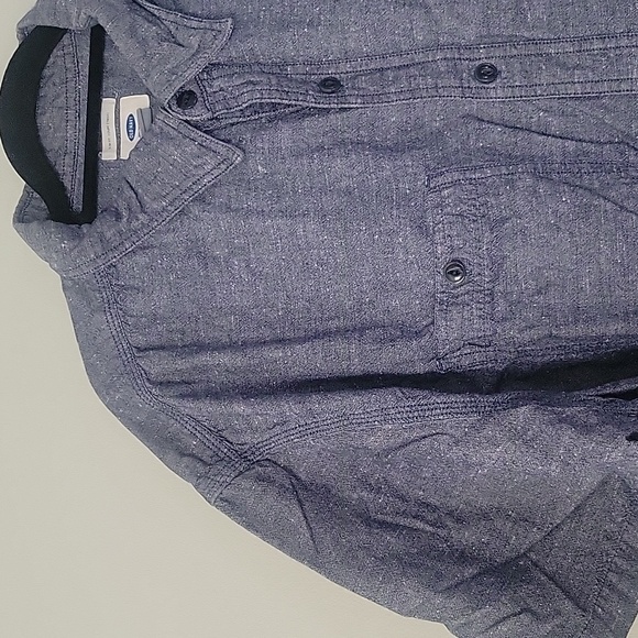 2/$15 Chambray Short Sleeved Button Down - Picture 2 of 4